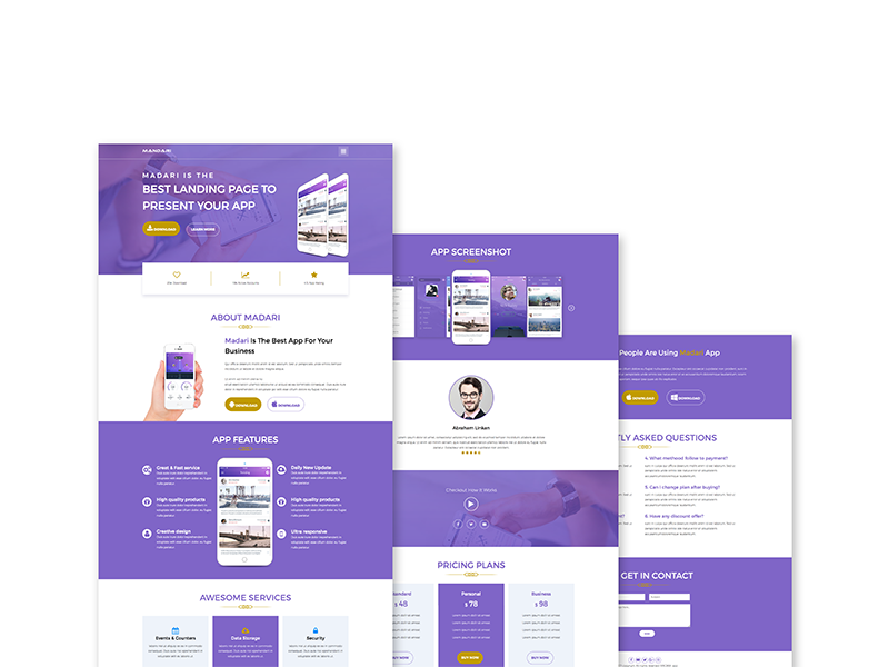 A website for an app